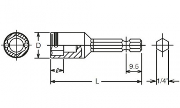 Steckschlüssel Klinge 113-50(2B) 7 mm