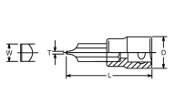 Schlitz Einsatz 3005-60 10 mm