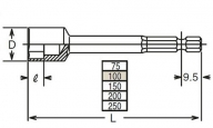 Steckschlüssel Klinge 113-100 7 mm