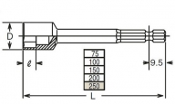 Steckschlüssel Klinge 113-250 7 mm