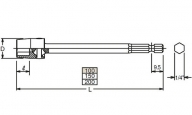 Steckschlüssel Klinge 113UN-100 8 mm