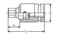 Bit-Halter mit Klinge 18108-32 30 mm