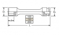 Sleeve-Drive Schaftsteckschlüssel NV13145-150 13 mm