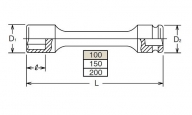 Sleeve-Drive Schaftsteckschlüssel NV13145-100 6 mm