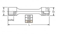 Sleeve-Drive Schaftsteckschlüssel NV13145-200 6 mm